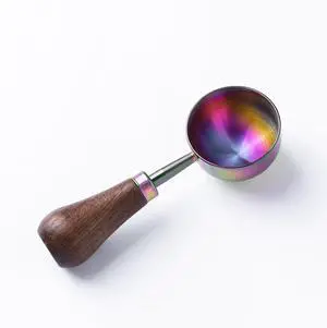 Retro Vintage Stainless Steel Coffee Scoop with Walnut Wood Handle, 10g Espresso Measure, 30ml Water Capacity (1, Iridescent) Retro Vintage Stainless Steel Coffee Scoop with Walnut Wood Handle, 10g Espresso Measure, 30ml Water Capacity (1, Iridescent)