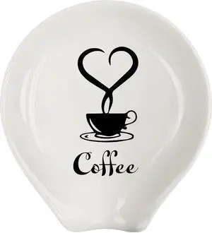 Coffee Spoon Rest, Coffee Bar Accessories & Spoon Holder,Funny Ceramic Spoon Holder for Coffee Lovers Gifts for Friend Wife Husband Sister (White-6) Coffee Spoon Rest, Coffee Bar Accessories & Spoon Holder,Funny Ceramic Spoon Holder for Coffee Lovers Gifts for Friend Wife Husband Sister (White-6)