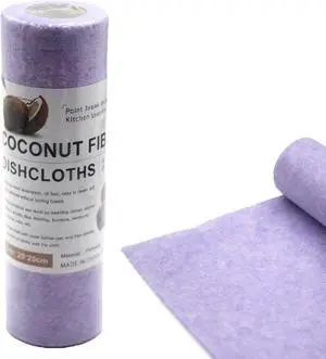 Coconut Fiber Dishcloth Roll,Reusable Kitchen Cleaning Cloths | Eco-Friendly & Plastic-Free | Highly Absorbent | Quick-Drying Fiber | Easy-Tear Roll Design | Reusable for Everyday Cleaning Coconut Fiber Dishcloth Roll,Reusable Kitchen Cleaning Cloths | Eco-Friendly & Plastic-Free | Highly Absorbent | Quick-Drying Fiber | Easy-Tear Roll Design | Reusable for Everyday Cleaning