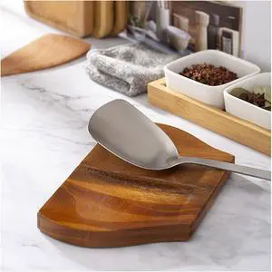 Wooden Spoon Holder, Large Double Wooden Spoon Rest for Stove Top | Double-Utensil Capacity, Natural Acacia Wood Grain, Wood Utensil Rack, Kitchen Spoon Holder , Non-Slip Silicone Feet Wooden Spoon Holder, Large Double Wooden Spoon Rest for Stove Top | Double-Utensil Capacity, Natural Acacia Wood Grain, Wood Utensil Rack, Kitchen Spoon Holder , Non-Slip Silicone Feet