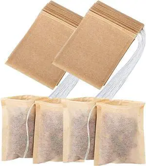 100 PcsTea Filter Bags, Tea Bags for Loose Leaf Tea Safe & Natural Material, Disposable Tea Infuser for Loose Leaf Tea, Coffee, Spice, Herbs (3.2 x 4.0 inch) 100 PcsTea Filter Bags, Tea Bags for Loose Leaf Tea Safe & Natural Material, Disposable Tea Infuser for Loose Leaf Tea, Coffee, Spice, Herbs (3.2 x 4.0 inch)