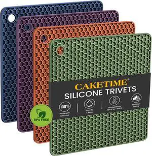 Silicone Trivets for Hot Dishes, BPA FreeNon-Slip Heat Resistant mat Countertop Protector, Silicone Pot Holders for Hot Pots and Pans, Food Grade Silicone Morandi Silicone Trivets for Hot Dishes, BPA FreeNon-Slip Heat Resistant mat Countertop Protector, Silicone Pot Holders for Hot Pots and Pans, Food Grade Silicone Morandi