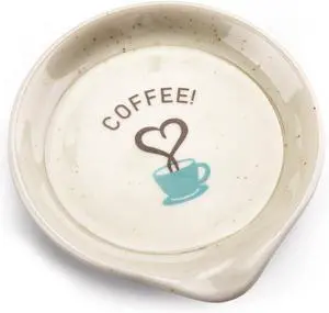 FANGSUN Coffee Spoon Rest, 3.5 Inch Ceramic Spoon Holder, White | Dishwasher Safe, Keeps Counter Clean, Coffee Bar Accessory, Teaspoon Rest, Farmhouse Style Decor, Coffee Station, Gift Idea FANGSUN Coffee Spoon Rest, 3.5 Inch Ceramic Spoon Holder, White | Dishwasher Safe, Keeps Counter Clean, Coffee Bar Accessory, Teaspoon Rest, Farmhouse Style Decor, Coffee Station, Gift Idea