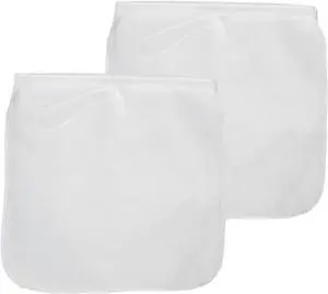 2 Pack Reusable 150 Micron Fine Mesh Bag Nut Milk Bag, Nylon Nut Bag Strainer for Straining FruitJuice,Apple Grape Wine Press,NutMilk,Yogrut,Doufu,Almond, Coffee with Drawstring (11.8x11.8in) 2 Pack Reusable 150 Micron Fine Mesh Bag Nut Milk Bag, Nylon Nut Bag Strainer for Straining FruitJuice,Apple Grape Wine Press,NutMilk,Yogrut,Doufu,Almond, Coffee with Drawstring (11.8x11.8in)