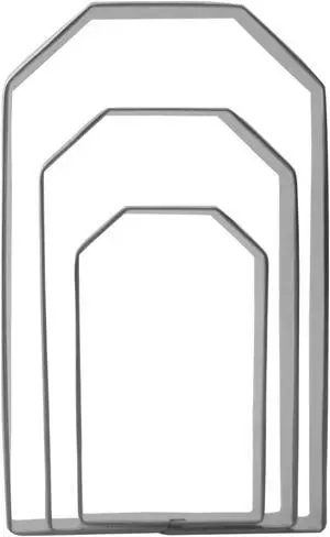 Keewah Tea Bag Hang Tag Cookie Cutter Set - 5,4,3 - 3 Piece - Stainless Steel | 5,4,3 Keewah Tea Bag Hang Tag Cookie Cutter Set - 5,4,3 - 3 Piece - Stainless Steel | 5,4,3