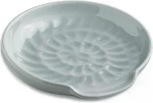 Miamolo Cooking Spoon Rest for Counter, Multiple Utensils & Easy to Clean | Ceramic Ladle Holder | No-slip Base | Gadget Tray | Utensil Organizer, Kitchen Counter | Stove Top Accessory | Light Gray Miamolo Cooking Spoon Rest for Counter, Multiple Utensils & Easy to Clean | Ceramic Ladle Holder | No-slip Base | Gadget Tray | Utensil Organizer, Kitchen Counter | Stove Top Accessory | Light Gray