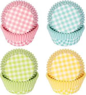 Standard Cupcake Liners 100 Pack, Colorful Paper Baking Cups Food Grade Disposable Cupcake Wrappers Buffalo Plaid Muffin Liners for Birthday Tea Themed Party Decor Standard Cupcake Liners 100 Pack, Colorful Paper Baking Cups Food Grade Disposable Cupcake Wrappers Buffalo Plaid Muffin Liners for Birthday Tea Themed Party Decor