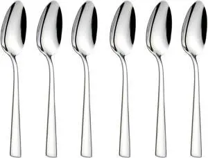 6-Pieces Teaspoons Set, 6.29 Inches Tea Spoon,Stainless Steel 18/0 6-Pieces Teaspoons Set, 6.29 Inches Tea Spoon,Stainless Steel 18/0