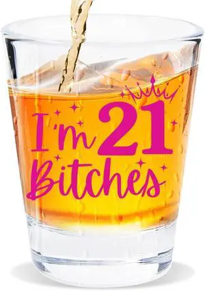 21st Birthday Gift for Her, Happy 21st Birthday Gift for Women, Funny Gift for 21 Year Old Girls, Gift for 21 Year Old Woman, 2005 Happy Twenty One Birthday Shot Glass, 2005 Birthday Party Decoration 21st Birthday Gift for Her, Happy 21st Birthday Gift for Women, Funny Gift for 21 Year Old Girls, Gift for 21 Year Old Woman, 2005 Happy Twenty One Birthday Shot Glass, 2005 Birthday Party Decoration