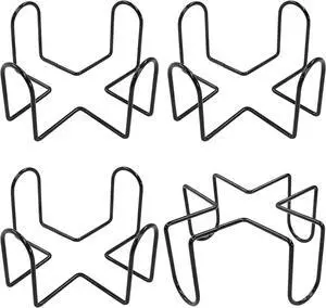 Hordion 4 Pack Metal Coaster Holder, 4.4 Inch Black Iron Coaster Stand | Suitable for Square or Round Coaste Sets, Fit 4 to 7 Coasters Hordion 4 Pack Metal Coaster Holder, 4.4 Inch Black Iron Coaster Stand | Suitable for Square or Round Coaste Sets, Fit 4 to 7 Coasters