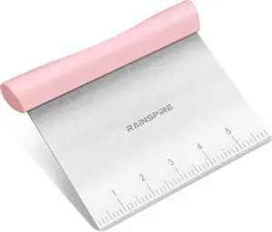 Multi-Purpose Stainless Steel Bench Scraper Dough Blender & Pastry Cutter | Dishwasher Safe Measurement Marks Non-slip Comfortable Handle Dough Scraper Food Chopper for Bread Baking Supplies Pink Multi-Purpose Stainless Steel Bench Scraper Dough Blender & Pastry Cutter | Dishwasher Safe Measurement Marks Non-slip Comfortable Handle Dough Scraper Food Chopper for Bread Baking Supplies Pink