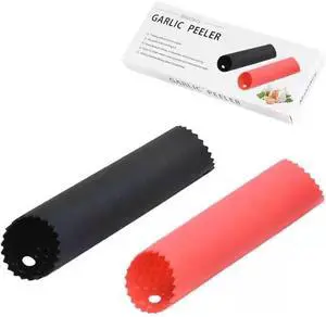 2 Set Peeler Silicone Easy Roll Tube Useful Garlic Odorfree Kitchen Tool (Red,Black) 2 Set Peeler Silicone Easy Roll Tube Useful Garlic Odorfree Kitchen Tool (Red,Black)