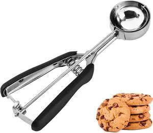 JUNADAEL J Medium Cookie Scoop, 2 Tablespoon Cookie Scoops for Baking, Cookie Dough Scoop, Spring-Loaded, Comfortable Grip, Non-Slip, For Making Cookies Muffin Cupcake Pancake Ice Cream Meatball JUNADAEL J Medium Cookie Scoop, 2 Tablespoon Cookie Scoops for Baking, Cookie Dough Scoop, Spring-Loaded, Comfortable Grip, Non-Slip, For Making Cookies Muffin Cupcake Pancake Ice Cream Meatball