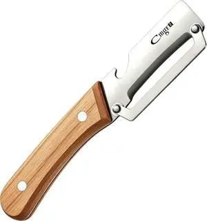 TEEVEA Vegetable Peeler, Stainless Steel Wooden Handle for Potato, Apple | Zero snag glide, non-slip wet grip, 2-in-1 bottle opener, food grade safe for all scenarios TEEVEA Vegetable Peeler, Stainless Steel Wooden Handle for Potato, Apple | Zero snag glide, non-slip wet grip, 2-in-1 bottle opener, food grade safe for all scenarios