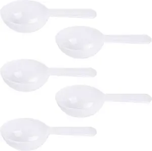 AUEAR, 5 Pack White Tablespoon Coffee Scoop Plastic Measuring for Fruit Powder Seed Spices AUEAR, 5 Pack White Tablespoon Coffee Scoop Plastic Measuring for Fruit Powder Seed Spices