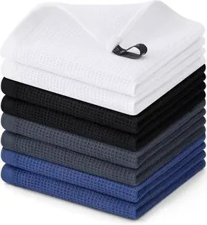 Homaxy 100% Cotton Waffle Weave Dish Cloths, 8 Pack, Multiple Colour | Soft and Absorbent Dish Towels, 12 x 12 Inches Quick Dry Dish Rags Homaxy 100% Cotton Waffle Weave Dish Cloths, 8 Pack, Multiple Colour | Soft and Absorbent Dish Towels, 12 x 12 Inches Quick Dry Dish Rags