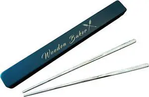 Premium Stainless Steel (316 Grade) Chopsticks with Travel Case and Anti -Slip Design (Large) Premium Stainless Steel (316 Grade) Chopsticks with Travel Case and Anti -Slip Design (Large)