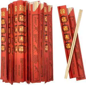 52USA Disposable Bamboo Chopsticks (100 Sets), 9'' Long | UV Treated, Individually Wrapped, Japanese and Chinese Wooden Chopsticks Bulk 52USA Disposable Bamboo Chopsticks (100 Sets), 9'' Long | UV Treated, Individually Wrapped, Japanese and Chinese Wooden Chopsticks Bulk