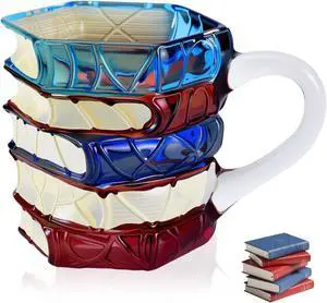 1 PCS Painted Book Mug, 3D Hand Painted Coffee Cup,7 OZ Stained Glass Coffee Mug,The Novel and Unique Design Is a Great Gift for Book Loves! 1 PCS Painted Book Mug, 3D Hand Painted Coffee Cup,7 OZ Stained Glass Coffee Mug,The Novel and Unique Design Is a Great Gift for Book Loves!