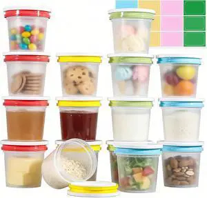 ASEVAT 16 Pack 8.67 oz Food Storage Containers with Twist Lids Leakproof BPA-Free Soup Containers, Microwave/Dishwasher Safe Freezer Containers for Meal Prep, Leftovers & Takeout ASEVAT 16 Pack 8.67 oz Food Storage Containers with Twist Lids Leakproof BPA-Free Soup Containers, Microwave/Dishwasher Safe Freezer Containers for Meal Prep, Leftovers & Takeout