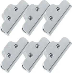 Chip Clips Bag Clips for Food,6 Pcs Grey Wide Bag Clip for Food Storage Chip Clips Bag Clips for Food,6 Pcs Grey Wide Bag Clip for Food Storage