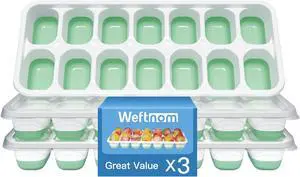 Ice Cube Tray with Lid, 3 Pack Silicone Easy-Release Ice Trays for Freezer, Stackable Ice Cube Molds for Drinks, Cocktails, Whiskey, Coffee - BPA-Free and Odor-Free,Ice Cube Trays for Freezer Ice Cube Tray with Lid, 3 Pack Silicone Easy-Release Ice Trays for Freezer, Stackable Ice Cube Molds for Drinks, Cocktails, Whiskey, Coffee - BPA-Free and Odor-Free,Ice Cube Trays for Freezer