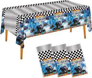 3pcs Monster truck Tablecloth Birthday Decorations Party Tablecloths | Disposable Rectangular Watercolor Table Cover for Kids Boys Birthday Party Supplies 54 * 108inch 3pcs Monster truck Tablecloth Birthday Decorations Party Tablecloths | Disposable Rectangular Watercolor Table Cover for Kids Boys Birthday Party Supplies 54 * 108inch