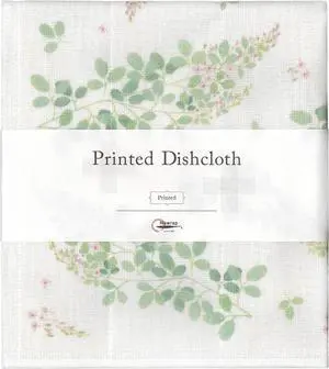 Nawrap Printed Dishcloth, Bush Clover Print, Made in Japan Nawrap Printed Dishcloth, Bush Clover Print, Made in Japan