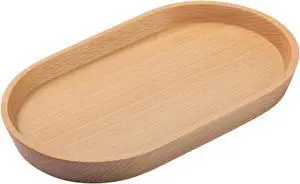 Vandroop Beech Wooden Mini Serving Tray, Tea&Coffee Table Tray 7.9×4.7 | Small Oval Wood Plate, Decorative Tray for Jewellery, Key, Coin, Pens, for Parties, Garden, Kitchen, Bathroom etc. Vandroop Beech Wooden Mini Serving Tray, Tea&Coffee Table Tray 7.9×4.7 | Small Oval Wood Plate, Decorative Tray for Jewellery, Key, Coin, Pens, for Parties, Garden, Kitchen, Bathroom etc.