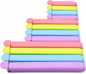 Tmflove 12 PCS Sealing Clips for Food and Snack Bag(2.75 in, 4.33 in, 6.29 in) Tmflove 12 PCS Sealing Clips for Food and Snack Bag(2.75 in, 4.33 in, 6.29 in)