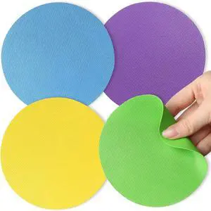 Aixoom Rubber Jar Opener Pads Set of 4, Non-Slip Gripper Pads for Jars | For Seniors & Weak Hands, Heat-Resistant Trivet, Kitchen Coaster & Jar Lid Grip for Jars and Bottles (Circle) Aixoom Rubber Jar Opener Pads Set of 4, Non-Slip Gripper Pads for Jars | For Seniors & Weak Hands, Heat-Resistant Trivet, Kitchen Coaster & Jar Lid Grip for Jars and Bottles (Circle)