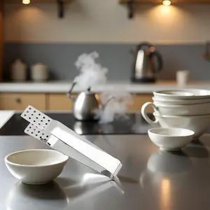 Stainless Steel Tea Bag Tongs Tea Bag Squeezer Clips Kitchen Bar Tools Exquisite Workmanship and Attraction, Silver Stainless Steel Tea Bag Tongs Tea Bag Squeezer Clips Kitchen Bar Tools Exquisite Workmanship and Attraction, Silver