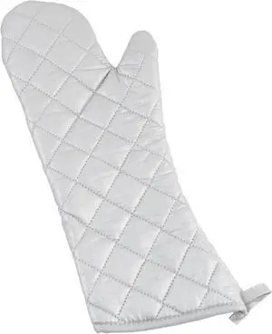 Winco 17" Silver Silicone Oven Mitt | Heat resistant, Comfortable fit, Great for Baking, Hot Pans, Oven Service and Kitchen Prep Winco 17" Silver Silicone Oven Mitt | Heat resistant, Comfortable fit, Great for Baking, Hot Pans, Oven Service and Kitchen Prep