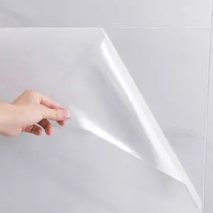 Clear Peel and Stick Wallpaper, Self-Adhesive Kitchen Backsplash Wall Tile Protector, Oil Proof Waterproof Contact Paper for Kitchen Cabinets, Whiteboard, Shelf Drawer Liner (15.7" x 78.8") Clear Peel and Stick Wallpaper, Self-Adhesive Kitchen Backsplash Wall Tile Protector, Oil Proof Waterproof Contact Paper for Kitchen Cabinets, Whiteboard, Shelf Drawer Liner (15.7" x 78.8")