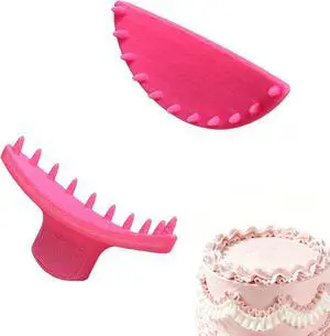 2 PCS Cake Arch Guide Tool, Cake Piping Guide Tool, Ruffle Guide Stencil, Cake Decorating Tools, Cake Ruffle Marker for 6"-10" Cakes 2 PCS Cake Arch Guide Tool, Cake Piping Guide Tool, Ruffle Guide Stencil, Cake Decorating Tools, Cake Ruffle Marker for 6"-10" Cakes
