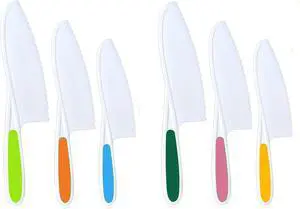 Knives for Kids, 6-Piece Kitchen Cooking and Baking Knife Set, Children's Knives for Real Cooking, BPA-Free Kids' Toddler Tool Knives for Kids, 6-Piece Kitchen Cooking and Baking Knife Set, Children's Knives for Real Cooking, BPA-Free Kids' Toddler Tool
