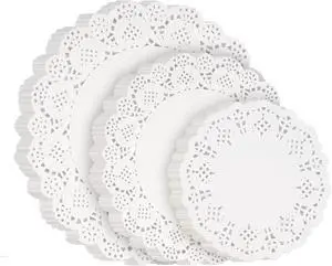 Paper Doilies Assorted Sizes, Disposable Lace Doilies for Dessert Trays | 99 Pcs, 4.5 6.5 8.5 in, for Table Cake, Round, Safe for Food, Good Oil Absorption, Xmas Craft, White, Paper Placemats Bulk Paper Doilies Assorted Sizes, Disposable Lace Doilies for Dessert Trays | 99 Pcs, 4.5 6.5 8.5 in, for Table Cake, Round, Safe for Food, Good Oil Absorption, Xmas Craft, White, Paper Placemats Bulk