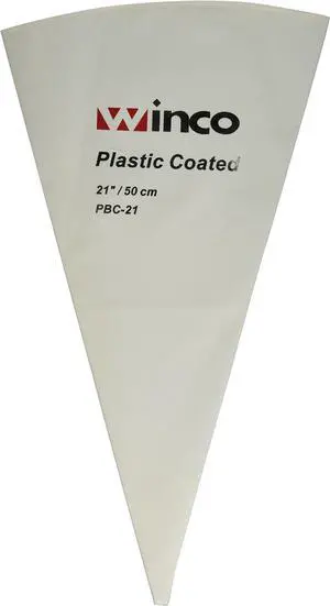 Winco Pastry Bag Cotton with Plastic Coating, 21-Inch,White,Medium | Great for Icing, Frosting, Pastries and Cake Decorating Winco Pastry Bag Cotton with Plastic Coating, 21-Inch,White,Medium | Great for Icing, Frosting, Pastries and Cake Decorating