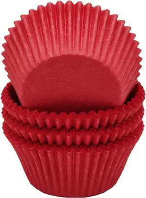 Premium Red Greaseproof Cupcake Liners Muffin Paper Baking Cups Standard Size, 100-Count Premium Red Greaseproof Cupcake Liners Muffin Paper Baking Cups Standard Size, 100-Count