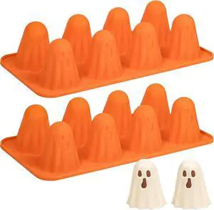 Kamehame Ghost Silicone Mold, 2 Packs Ghost Chocolate Candy Molds Halloween Silicone Molds for Jelly, Chocolate, Candy, Gummy, Crayon, Resin Kamehame Ghost Silicone Mold, 2 Packs Ghost Chocolate Candy Molds Halloween Silicone Molds for Jelly, Chocolate, Candy, Gummy, Crayon, Resin