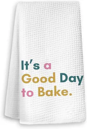 Baker Gifts Kitchen Towels, Gifts for Baking Lovers Women Bakers, Trendy Tea Towels for Baking, It's a Good Day to Bake Decorative Dish Hand Towels for Kitchen, 16x24 Inch Baker Gifts Kitchen Towels, Gifts for Baking Lovers Women Bakers, Trendy Tea Towels for Baking, It's a Good Day to Bake Decorative Dish Hand Towels for Kitchen, 16x24 Inch