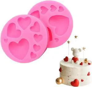 Heart Silicone Molds,2 Pieces Mixed Size Silicone Candy Molds, Heart Shape Molds for Chocolate, Cookie Decor, Pastry, Cake, Jelly, Pudding Making Heart Silicone Molds,2 Pieces Mixed Size Silicone Candy Molds, Heart Shape Molds for Chocolate, Cookie Decor, Pastry, Cake, Jelly, Pudding Making