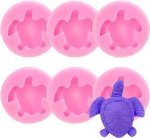 KuuGuu 6 PACK Sea Turtle Silicone Molds 3D Turtle Candy Fondant Mold Tortoise Chocolate Making Mould Cute Marine Animals Mold for Desserts DIY Baking Candy Cake Muffin Bread Decoration Tools Pink KuuGuu 6 PACK Sea Turtle Silicone Molds 3D Turtle Candy Fondant Mold Tortoise Chocolate Making Mould Cute Marine Animals Mold for Desserts DIY Baking Candy Cake Muffin Bread Decoration Tools Pink