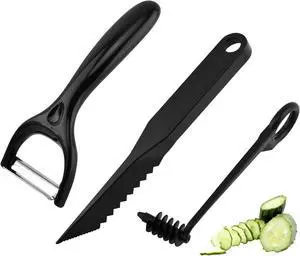 Kitchen Spiral and V-Shaped Tools, 3 Pack Fruit Shape Cutters | Manual Spiral Slicer Blade Cucumber Cutter, Screw Peelers Kitchens and Dining Tooling Kitchen Spiral and V-Shaped Tools, 3 Pack Fruit Shape Cutters | Manual Spiral Slicer Blade Cucumber Cutter, Screw Peelers Kitchens and Dining Tooling