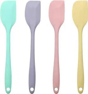 4 Pcs Silicone Spatula Set, Small Rubber Spatulas Silicone Heat Resistant Kitchen Tools for Flexible and Suitable for Kitchen Baking, Cooking, Stirring, and Scraping Seamless One Piece Design (4) 4 Pcs Silicone Spatula Set, Small Rubber Spatulas Silicone Heat Resistant Kitchen Tools for Flexible and Suitable for Kitchen Baking, Cooking, Stirring, and Scraping Seamless One Piece Design (4)