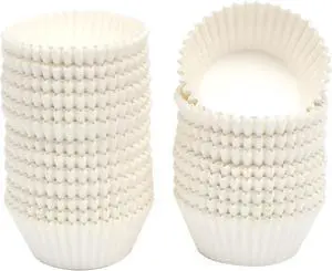 qiqee White Cupcake Liners, 300 Count, Jumbo Size qiqee White Cupcake Liners, 300 Count, Jumbo Size