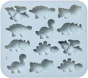 Silicone Cake Pop Mold Non Stick Fancy Mold Cake Pan 12 Cavity dinosaur shape Candy Cupcake Cornbread Chocolate Brownie Gummy Resin Crafts Cake Silicone Cake Pop Mold Non Stick Fancy Mold Cake Pan 12 Cavity dinosaur shape Candy Cupcake Cornbread Chocolate Brownie Gummy Resin Crafts Cake