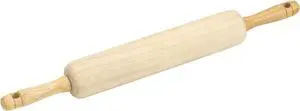 GoodCook Classic Wooden Rolling Pin with Easy Roll Bearings GoodCook Classic Wooden Rolling Pin with Easy Roll Bearings