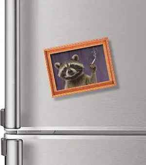 Raccoon Oil Painting Wooden Fridge Magnet, Cute Animal Decorative Magnet, Novelty Refrigerator Magnet for Kitchen, Office, Whiteboard, Locker, Office Calendar Refrigerador Magnetic Cute Crafts Raccoon Oil Painting Wooden Fridge Magnet, Cute Animal Decorative Magnet, Novelty Refrigerator Magnet for Kitchen, Office, Whiteboard, Locker, Office Calendar Refrigerador Magnetic Cute Crafts