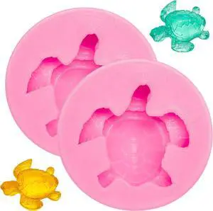 Boao 2 Pieces Sea Turtle Silicone Mold Turtle Candy Fondant Mold Tortoise Chocolate Making for DIY Baking Cake Desserts Decoration Tools Boao 2 Pieces Sea Turtle Silicone Mold Turtle Candy Fondant Mold Tortoise Chocolate Making for DIY Baking Cake Desserts Decoration Tools